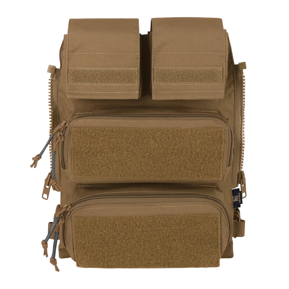 KRYDEX Tactical Modular Pouch Bag Zip On Molle Back Panel Backpack W/ Mag Pouch for Plate Carrier AVS JPC2.0 CPC Vest