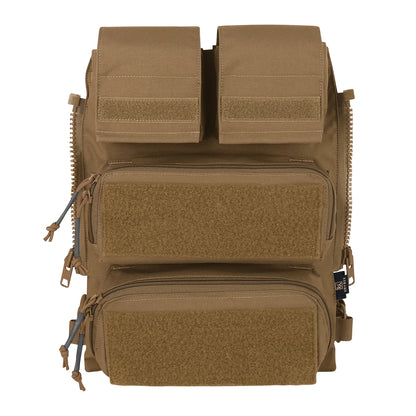 KRYDEX Tactical Modular Pouch Bag Zip On Molle Back Panel Backpack W/ Mag Pouch for Plate Carrier AVS JPC2.0 CPC Vest
