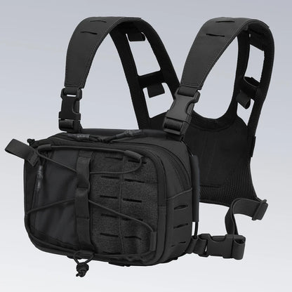 Tactical MOLLE Chest Rig Vest for Camping Hunting, Adjustable Shoulder Bag with Pouch, Outdoor Gear for Men, Fishing, Cycling 가방
