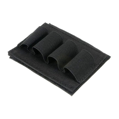 4 Round Shotgun Shell Holder Tactical Vest Mount 12GA Shotshell Organizer for Hunting Shooting EDC Small Tools Storage