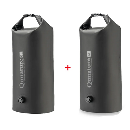 Qunature Upgraded 2.0 Compression Bike Bag 1/2-Pack Magnetic Quick Release Heavy Duty Waterproof Travel Gravel Bike Fork Pack 6L