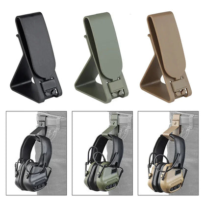1Pc MOLLE Tactical Waist Belt With Hanging Buckle Multi-Functional CS Headset Holder Key Storage For Outdoor Gear