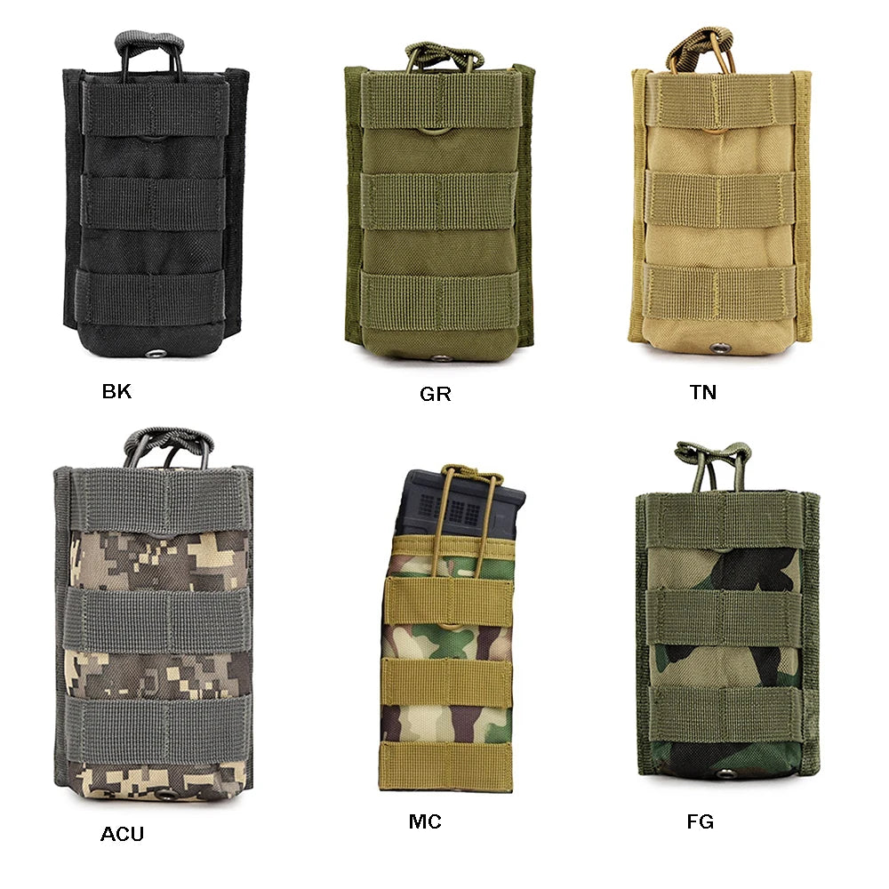Tactical Single/Dual/Triple/Six Magazine Bag Molle Mag Pouch for Airsoft Ammunition 5.56mm M4 AR15 AK Assault Rifle Hunting