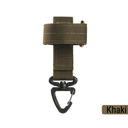 Multi-Purpose Nylon Work Gloves with Safety Clip Hook for Outdoor Tactical Climbing Camping Hanging Buckle