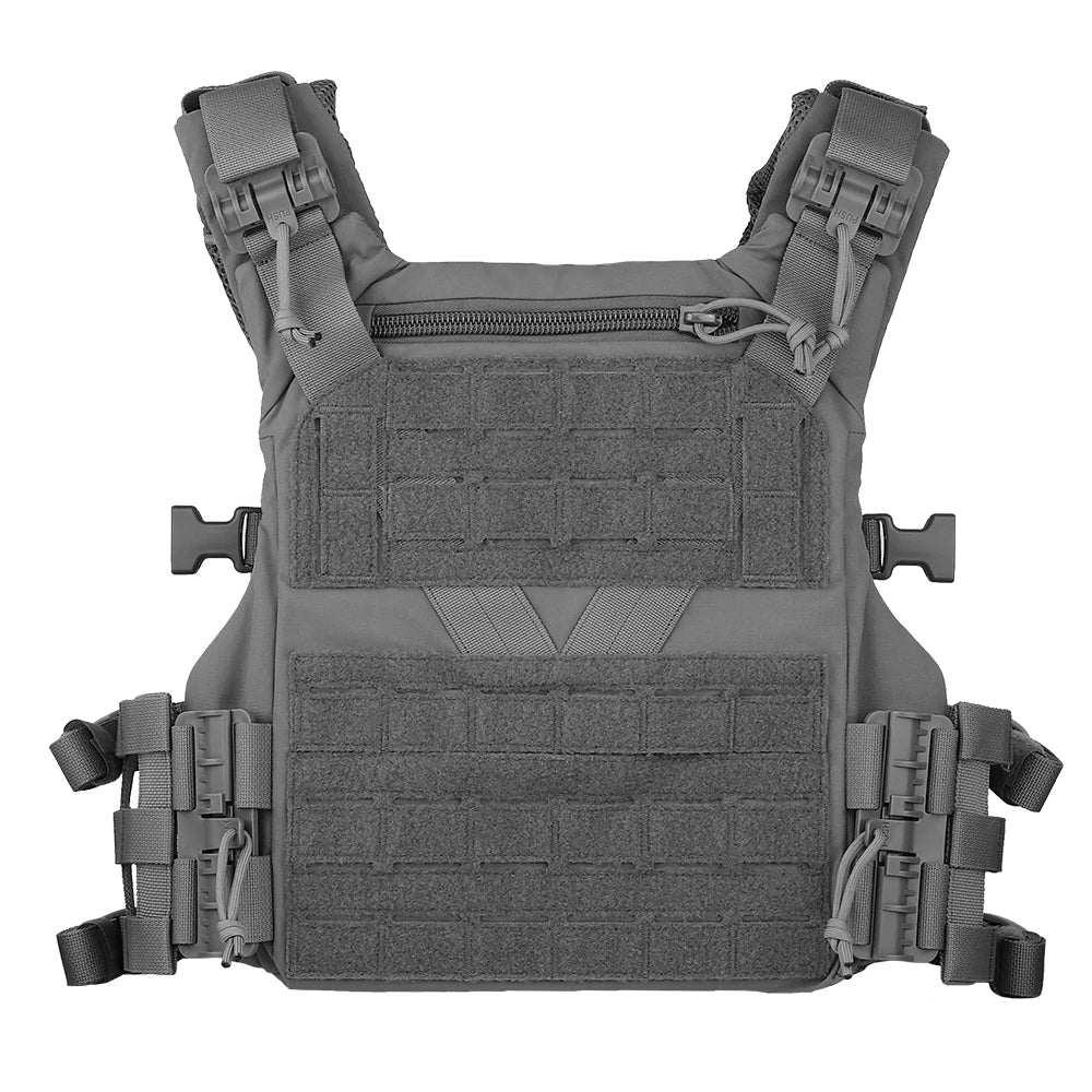 Tactical K19 Vest Full-Size Tactical Plate Carrier Hunting Shooting Protective Vest Adjustable Waist Size Molle System for Mag