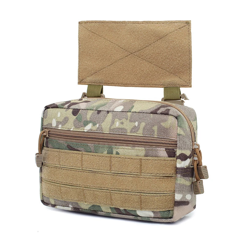 Utility Tactical Vest Dangler Drop Pouch Abdominal Dump Drop Pouch Fanny Pack for JPC/CPC/LBT/D3CR/MK3&4 Plate Carrier Storage