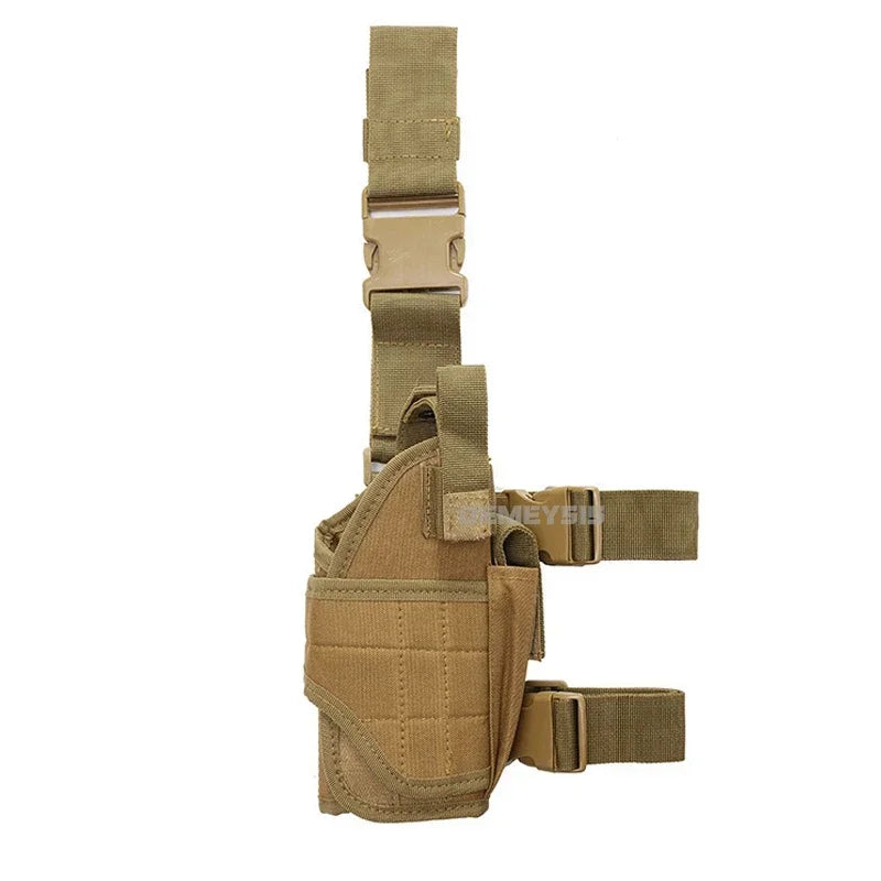 Universal Drop Leg Gun Holster Right Handed Tactical Thigh Pistol Bag Pouch Legs Harness for All Handguns