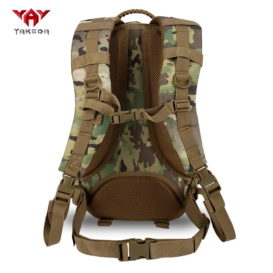 YAKEDA Laser Cutting MOLLE Outdoor Backpack Wear resistant and Durable Large Capacity Mountaineering Bag