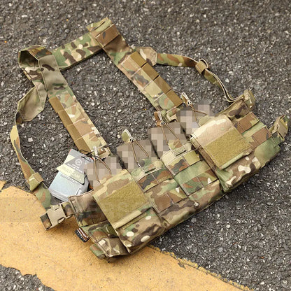 Emersongear Easy Chest Rig Vest Combat Recon Vest with Magazine Pouch Airsoft Hunting Paintball Vest Nylon EM7450