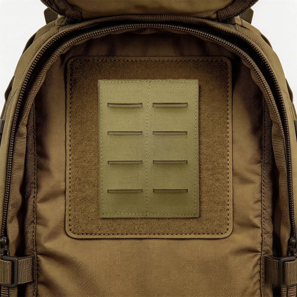 Tactical Molle Adapter Insert 2 Row Hook & Loop Backed Panel for Modular Storage EDC Packs Backpack Hunting Accessories