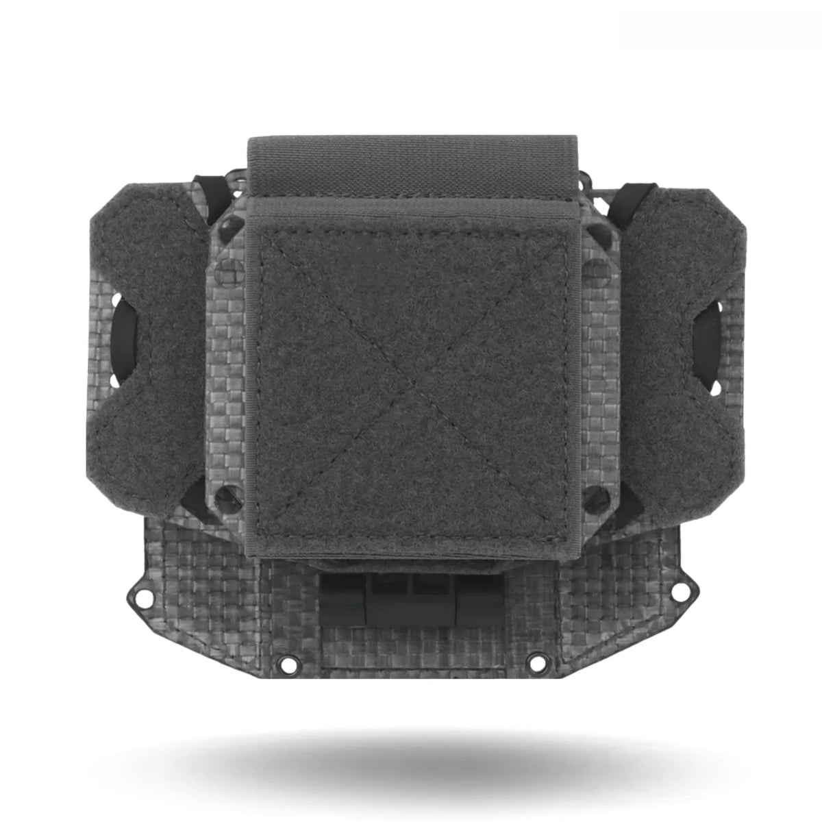 Tactical Concealed Phone Holder with Removable Hook & Loop Panel, Height adjustable Foldable Navigation Board Airsoft