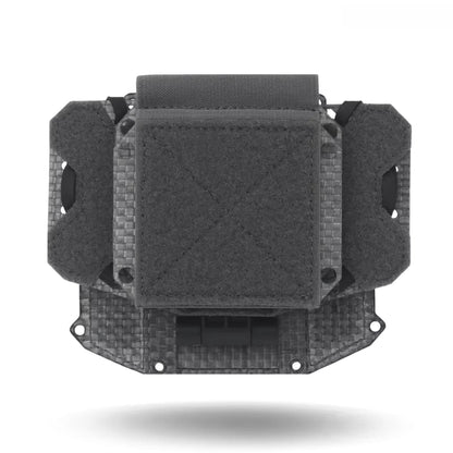 Tactical Concealed Phone Holder with Removable Hook & Loop Panel, Height adjustable Foldable Navigation Board Airsoft