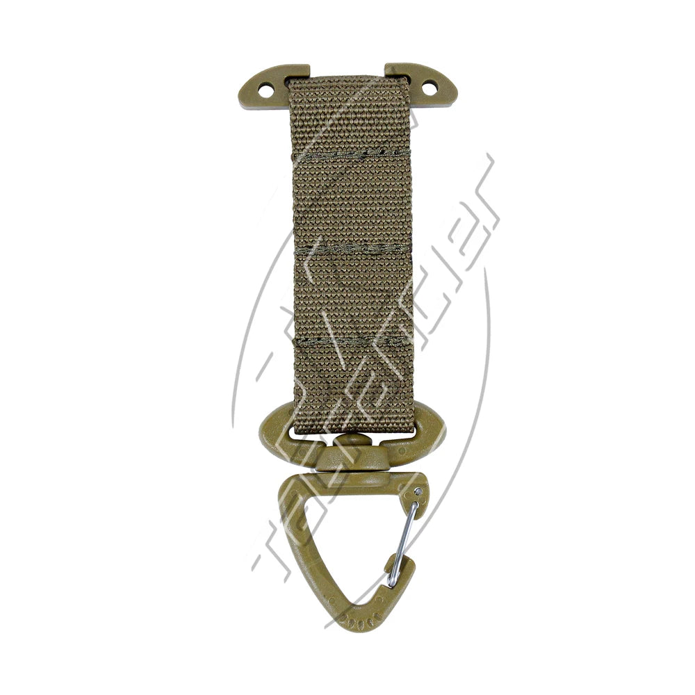 Tactical Molle Clip Swivel Triangle Plastic Snap Hook Tee Mount Hanging Carabiner Glove Holder Battle Belt Hunting Accessories