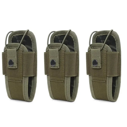 1/3pc Tactical Molle Radio Walkie Talkie Pouch Holder Pocket Waist Bag Portable Interphone Holster Carry Bag for Hunting Camping