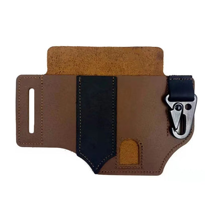 1Pc Tactical Multi-tool Belt Leather Case Outdoor Camping Hunting Waist Bag Portable Storage Bag Outdoor Tool Outdoor Tool Kit