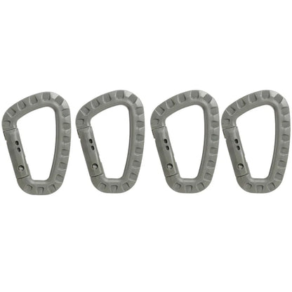 4Pcs Tactical Carabiner Clip Set Outdoor Steel Hook Camping Lock Daily Key Chain Keychain Buckle Backpack Bag Karabiners