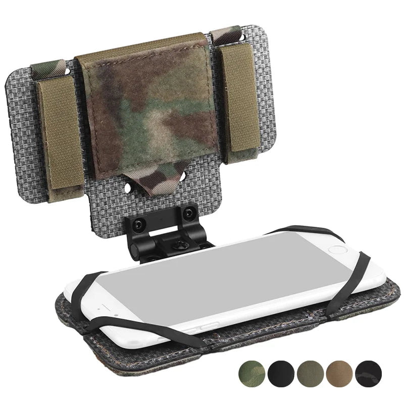 MOLLE Lightweight Foldable Phone Pouch Adjustable Holder for iPhone 15 Pro Max 15 Series Fast Access 8.89x17.15cm Outdoor Gear