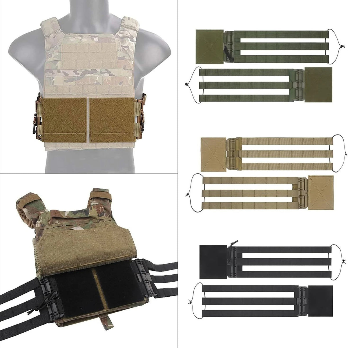 High Quality Tactical Vest Cummerbund Quick Release Buckle Set Vest Plate Carrier For Airsoft JPC CPC 6094 420 Vest Accessories