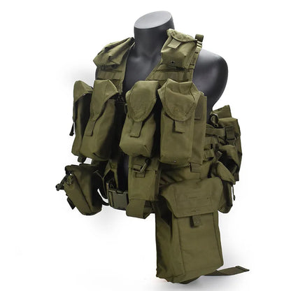 Tactical Russian Full set Vest MOLLE 1000D Multi-functional Adjustable Carrying Gear for Outdoor Hunting Shooting Battle Games