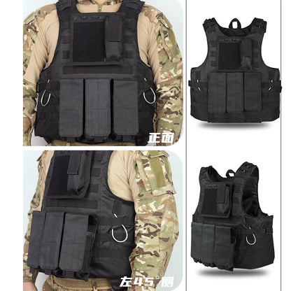 YAKEDA Molle Airsoft Vest Tactical Vest Plate Carrier Fishing Hunting Paintball Vest Armor Vest