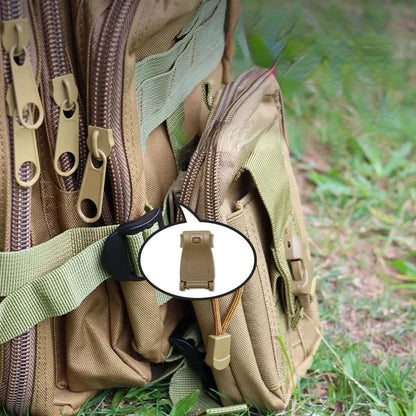 Multipurpose MOLLE Clip Tactical Strap Webbing Attachment Dominator Connection Buckle Management Tool for Bag Backpack 6/2pcs