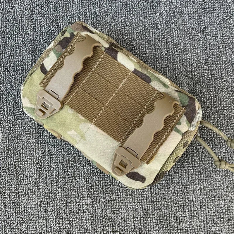 Tactical Admin Pouch Multicam EDC Molle Map Pouch Airsoft Combat Gear Hunting Multi-function Survival Tool Storage Waist Bag