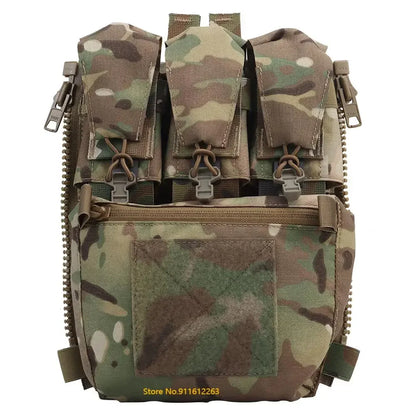 V5 PC Tactical Vest Back Panel Pouch Zip-on GP Pocket FCPC Plate Carrier Expansion Bag Hunting Vest Accessories