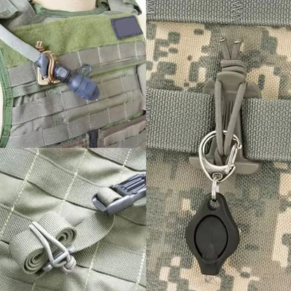 5Pcs Backpack Buckle Clamp Carabiner Survival Gear Tools Carabiner Clips Outdoor Nylon Camping Bag Hanger Hook Wild Hike