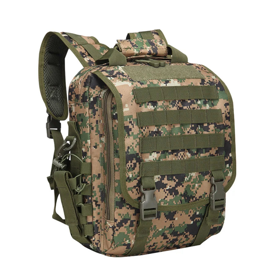 Tablet computer backpack, outdoor adventure tactical camouflage backpack, outdoor small waterproof backpack