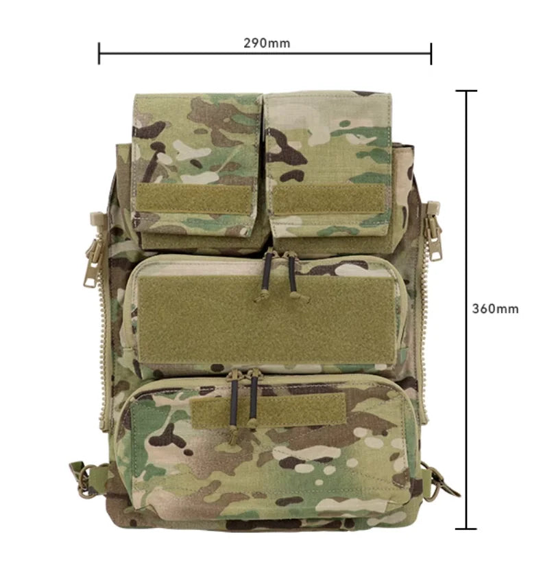 Tactical Mag Pouch Bag, Zip Panel Mag Pouch, NG Version for AVS JPC2.0, CPC Vest, MOLLE Bags 3107