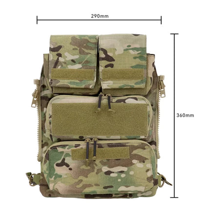 Tactical Mag Pouch Bag, Zip Panel Mag Pouch, NG Version for AVS JPC2.0, CPC Vest, MOLLE Bags 3107