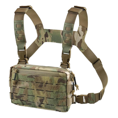 1000D Nylon Tactical Chest Bag Wear-resistant EDC Chest Pack Hip-hop Streetwear Travel Chest Rig for Camping Fishing Sports