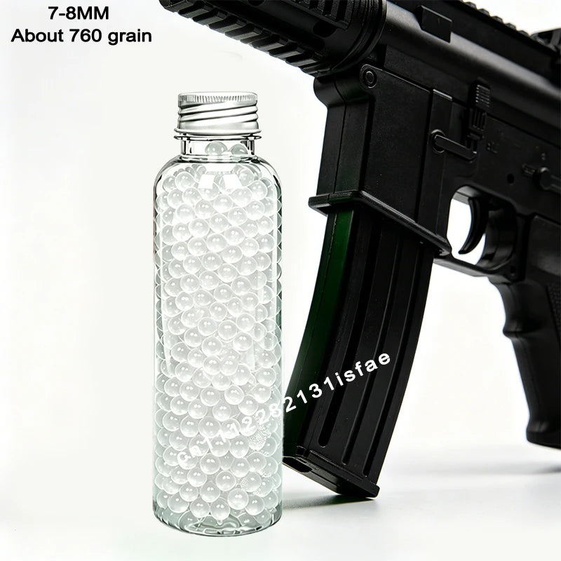 S2-Super Tough Squeezeproof Frosted Transparent EVA Pellets Uniform Full 50000Pcs 7-8mm 14+ Adult Wargame Spare Ammo
