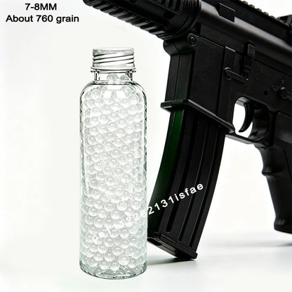 S2-Super Tough Squeezeproof Frosted Transparent EVA Pellets Uniform Full 50000Pcs 7-8mm 14+ Adult Wargame Spare Ammo