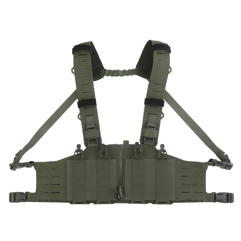 Tactical Vest Chest Rigs Lightweight  Camouflage MOLLE Militar Hunting Airsoft Assault SF Vest Mag Pouch H-Style Strap
