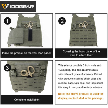 IDOGEAR Scissors Shears Sheath Pouch Inserted Utility Holder Hunting Accessories 3954