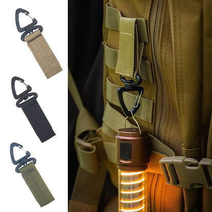 Outdoor 360 Rotate Nylon Carabiner Key Hook MOLLE Webbing Buckle Belt Buckle Hanging Camping Climbing Backpack Accessories