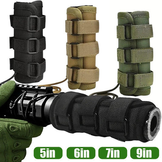 #1200℉ Heat Resistant Burnproof Airsoft Mufflers Wrap 5/6/7/9in Suppressor Cover for Hunting Gun Suppressors Protective Case