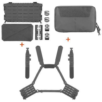 Tactical ARC Chest Rig Kit With ARC V3 Multi-purpose MOLLE Mag Pouch And ARC GP Pouch Quick Release