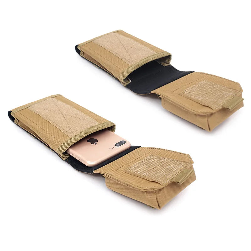Tatical EDC Cigarette Box Cell Phone Pouch Waist Bag Outdoor Sports Leisure Cigarette Box Lighter Storage Bag Molle Phone Bag