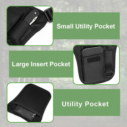 Tactical Shoulder Bag Underarm Concealed Carry Bag Anti-theft Armpit Hidden Pack Utility EDC Pouch Phone Holster Key Holder