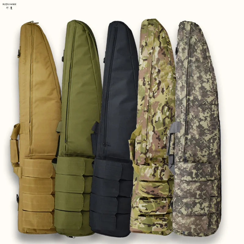 Soft Rifle Gun Case Shotgun Carrying Bag Outdoor Fishing Bag with Slant Opening Adjustable Shoulder Sling Tactical Accessory Bag