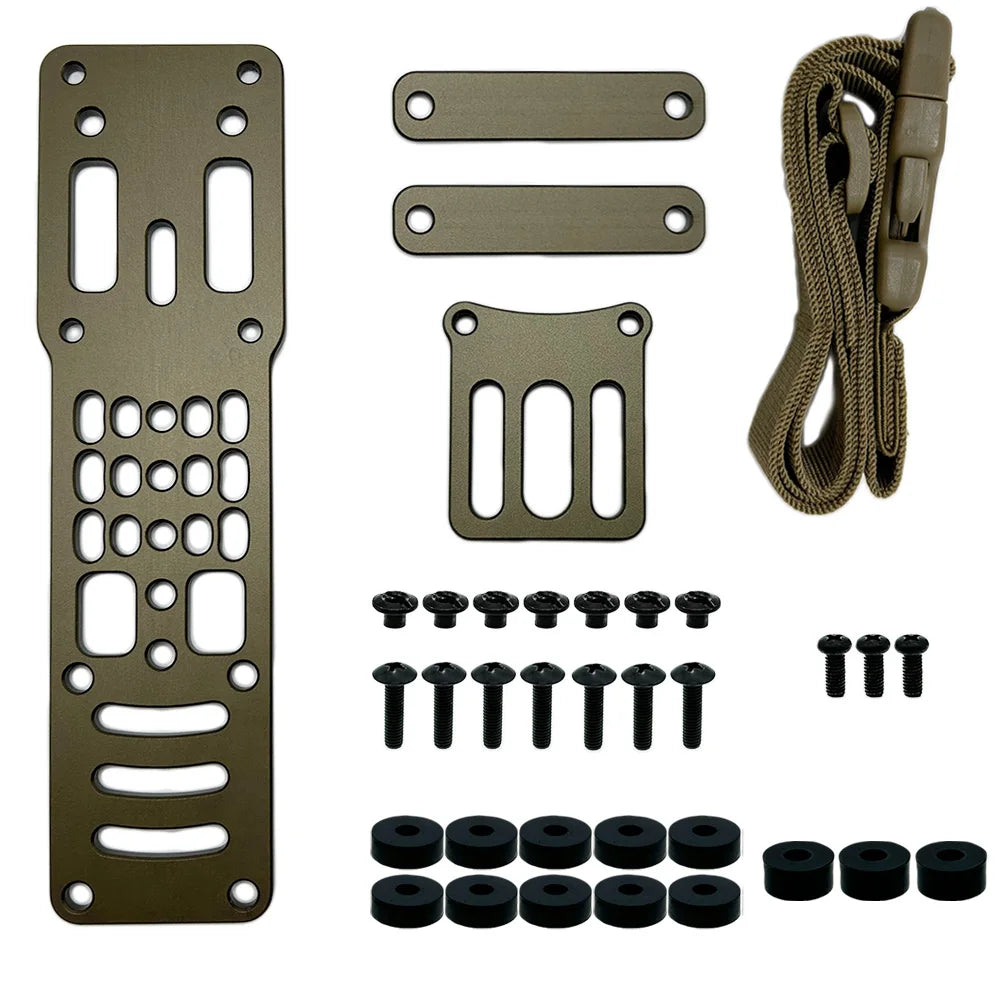 Tactical Drop Leg Carry Platform Metal Modular Adjustable Pistol Holster Adapter Compatible QLS Airsoft Adapter Accessories