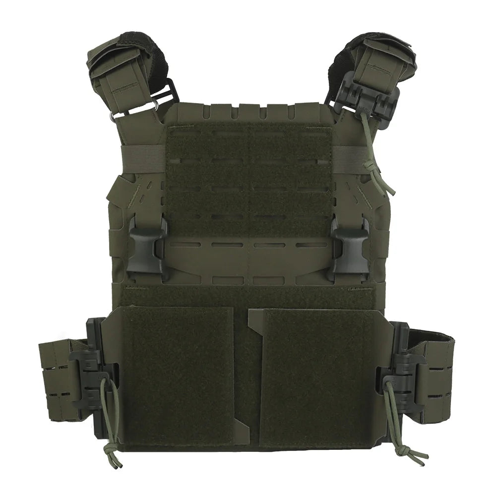 Tactical ARC Plate Carrier V2 Assault Rig Combat Training Protective Vest with Triple Magazine Pouch Quick Release MOLLE System
