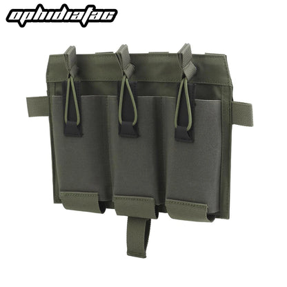 OPHIDIAN Tac 556 Magazine Pouch Molle Hunting Vest SPC JPC Plate Carrier Front Panel Triple M4 Mag Holder Bag Paintball Airsoft