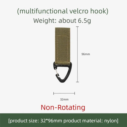 Outdoor Nylon Carabiner Key Hook MOLLE Webbing Buckle Belt Buckle Hanging Camping Climbing Backpack Accessories XKHWGJ02