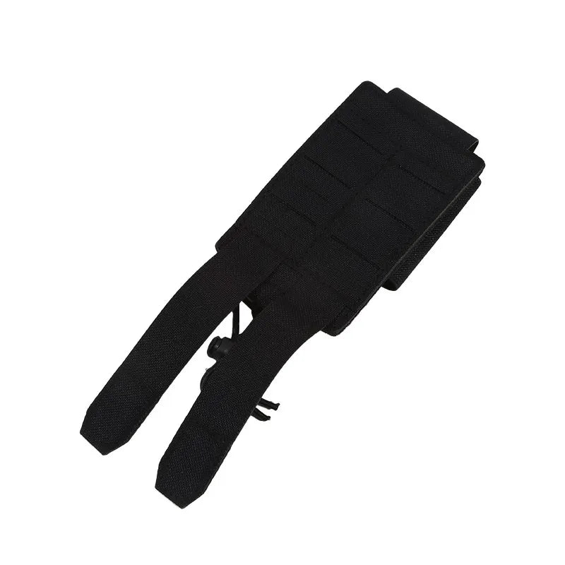 Portable MOLLE Radio Pouch for Walkie Talkie Open Top Quick Release Interphone Holder Bag Communication Gear for Hiking Camping