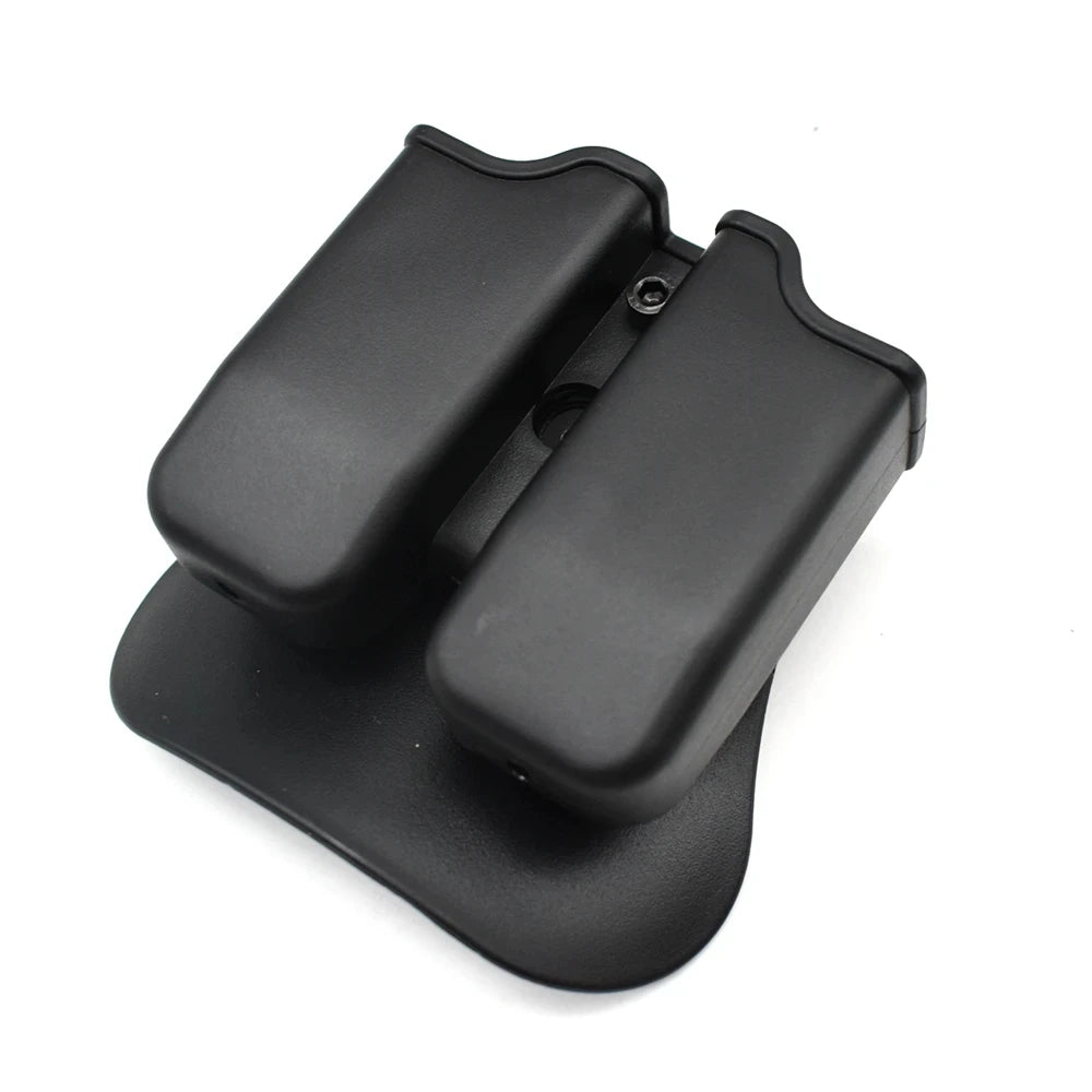 Tactical Double Magazine Pouch Universal Mag Holder Carrier For 9mm .40 Cal Airsoft Hunting Outdoor Accessories