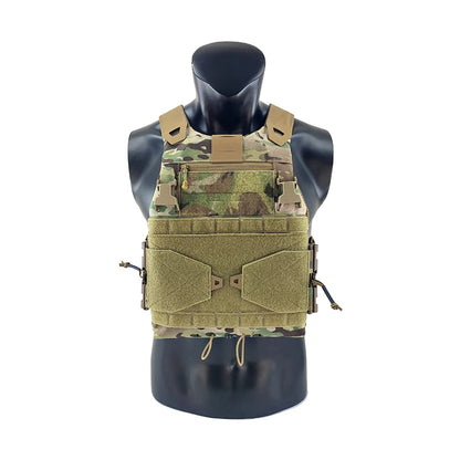 TW-VT23 Low Profile Plate Carrier, Ranger Green, Airsoft CQB Wargame Hunting Outdoor Training