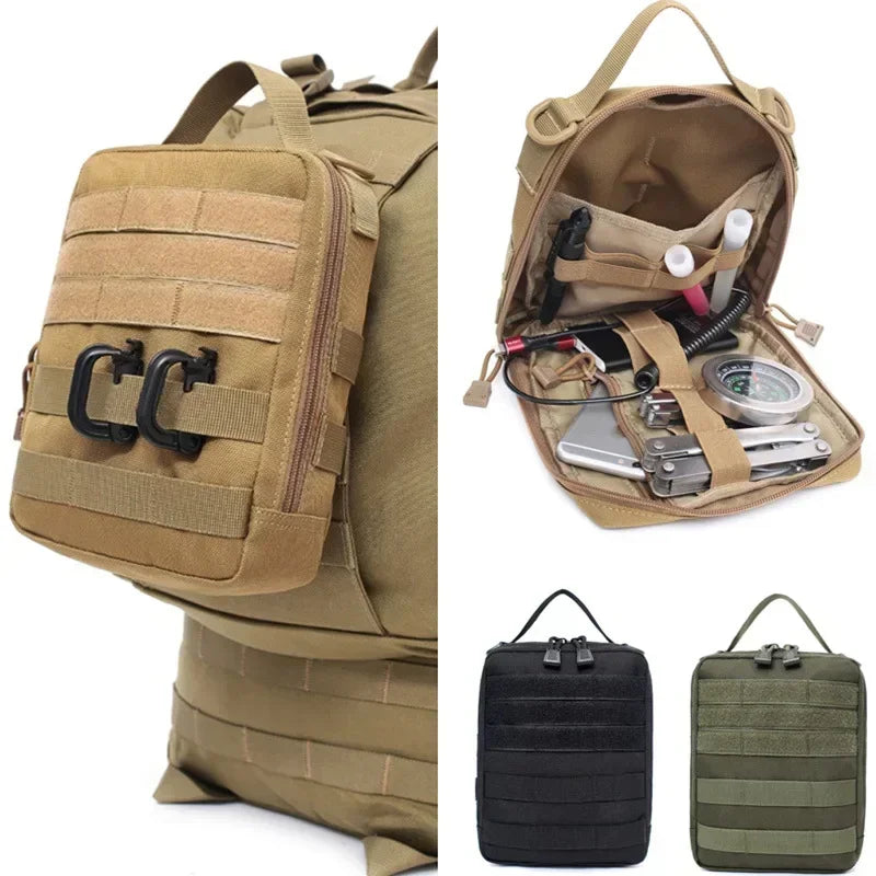 Tactical Backpack Molle Tool Bag Utility Accessories Storage Handbag Outdoor Camping Hunting Survival Kit Medical Pouch